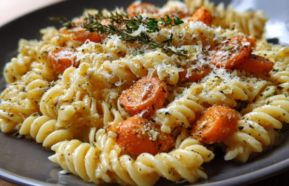 Creamy Roasted Carrot & Parmesan Rotini